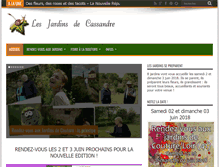 Tablet Screenshot of lesjardinsdecassandre.com